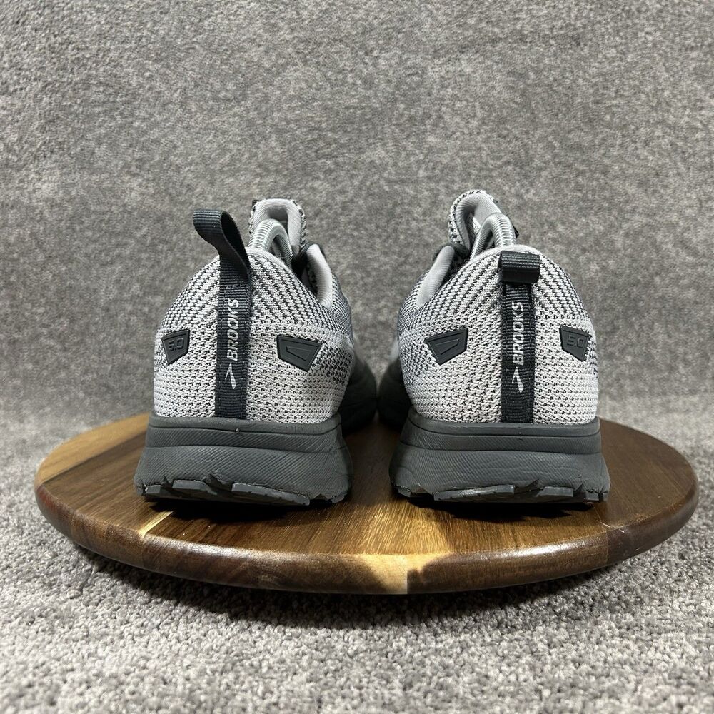 Brooks Revel 5 1103741D025 Mens Size 11 Knit Grey Black Athletic Running Shoes - Picture 7 of 12